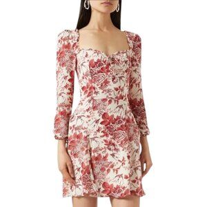 Reformation Remi Toile De Jouy Floral Mini Dress